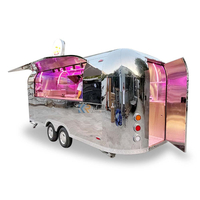 KN-QF-550S Fast Food Carts For Sale Europe Coffee Breakfast Food Concession Trailer Food Truck With DOT CE