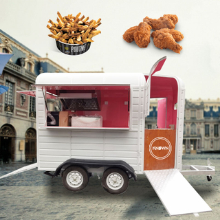 KN-YD-300G Custom Europe Mobile Kitchen Street Van Trailer Hot Food Cart Catering Trailer Manufacturer