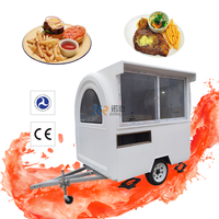 KN-FR-220H Concession Coffee Food Trailer Hot Dog Carts Mobile Food Cart Catering Trailers