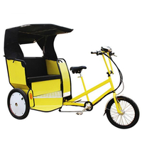 48V 500W Pedal And Electric Rickshaw Cargo Bike Three Wheel Electric Tricycle for Tourist Passenger Pedicab Drop Shipping