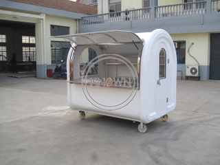 220D Best Mobile Food Car with Wheels Food Trailer Kiosk Food Cart with Wheels