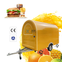KN-FR-300B CE DOT Mobile Fast Food Truck Trailer Truck Trailers with Full Kitchen Equipment 