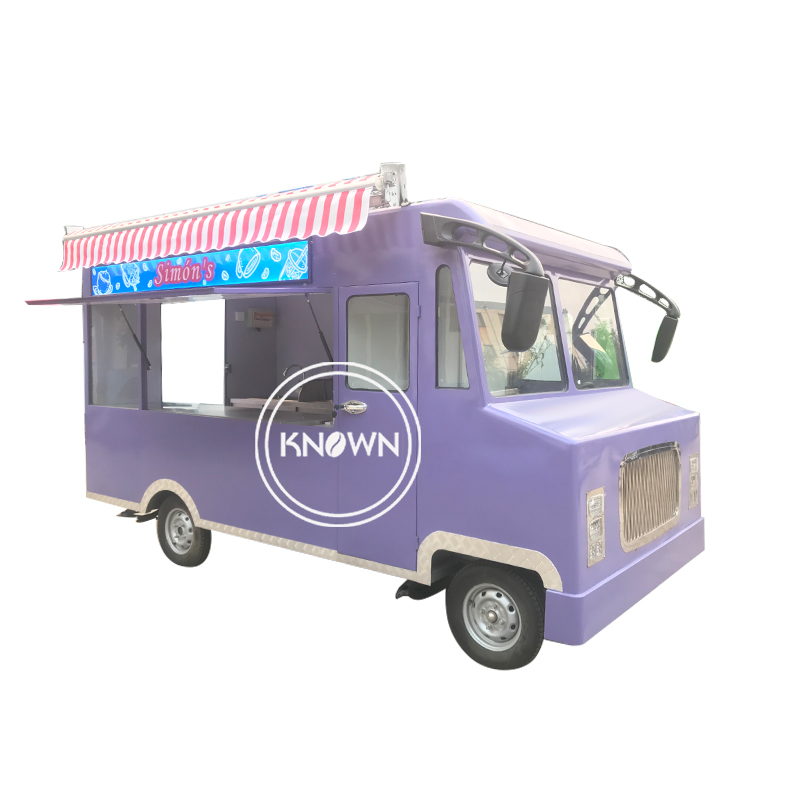 Electric Mobile 4.2M Length Concession Trailer Fast Food Vending Truck Cart for Sale