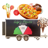 KN-400H Wholesale Food Trailer Drink Pizza Popcorn Concession Mobile Kitchen Fast Food Cart