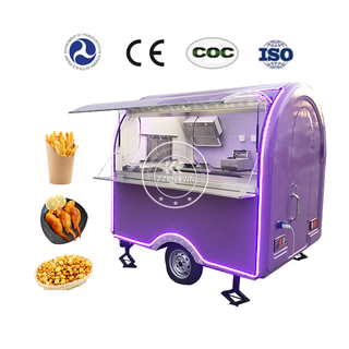 KN-FR-220B CE DOT VIN Approved Ice Cream Taco Lunch Food Cart Catering Food Truck Trailer for Weddings