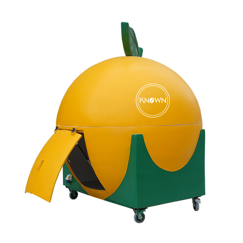 2.2m Fast Food Cart Hot Dog Food Cart Street Fruit Shape Food Cart Orange Food Cart