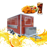 KN-FS-400 Fast Street Mobile Food Cart Bus Vending Car Galvanized Food Truck Trailer For Sale Ghana Restaurant Foodtruck