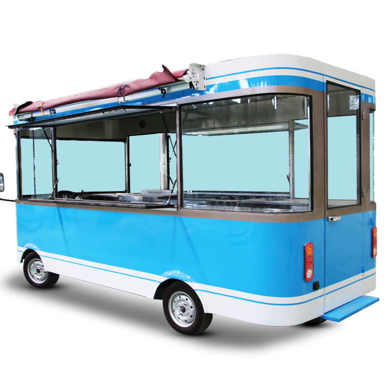 New type of electric food truck CE approved mobile cart for fast food